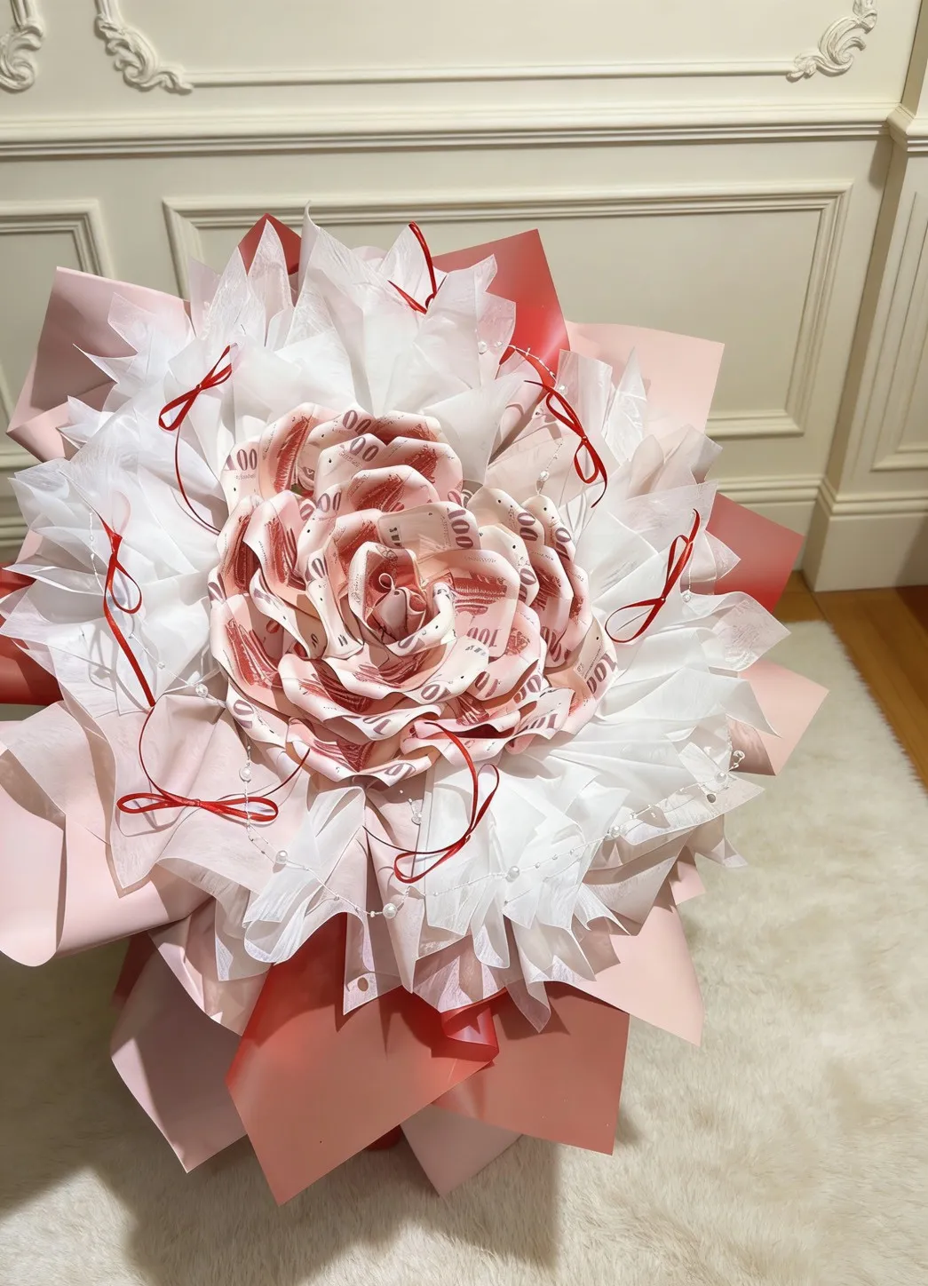 20張山茶花款-鈔票花束