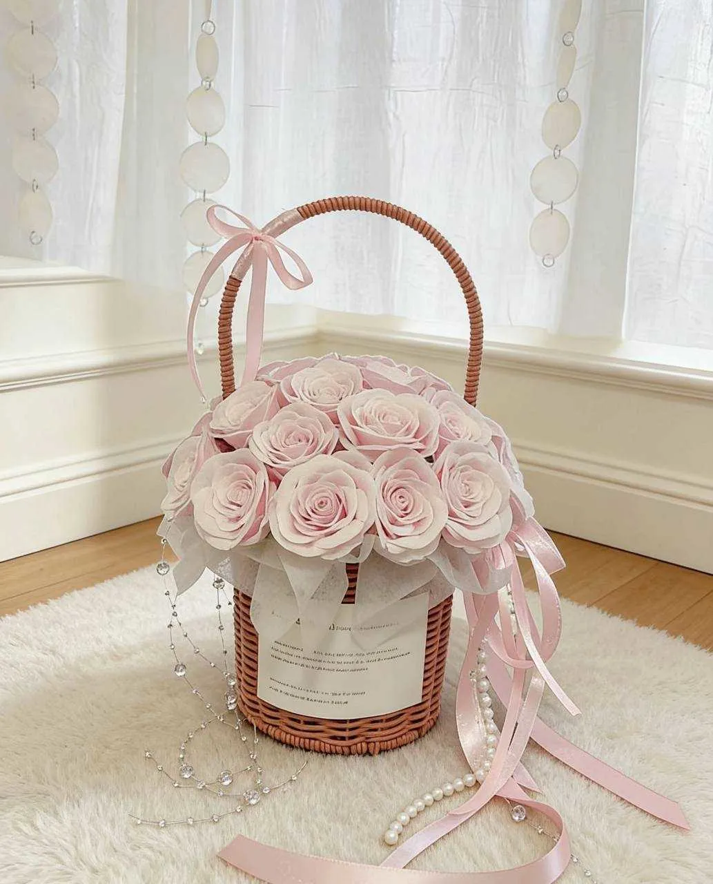 清新優雅甦醒花籃