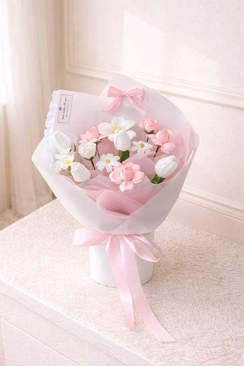 韓系鬱金香芭蕾風花束