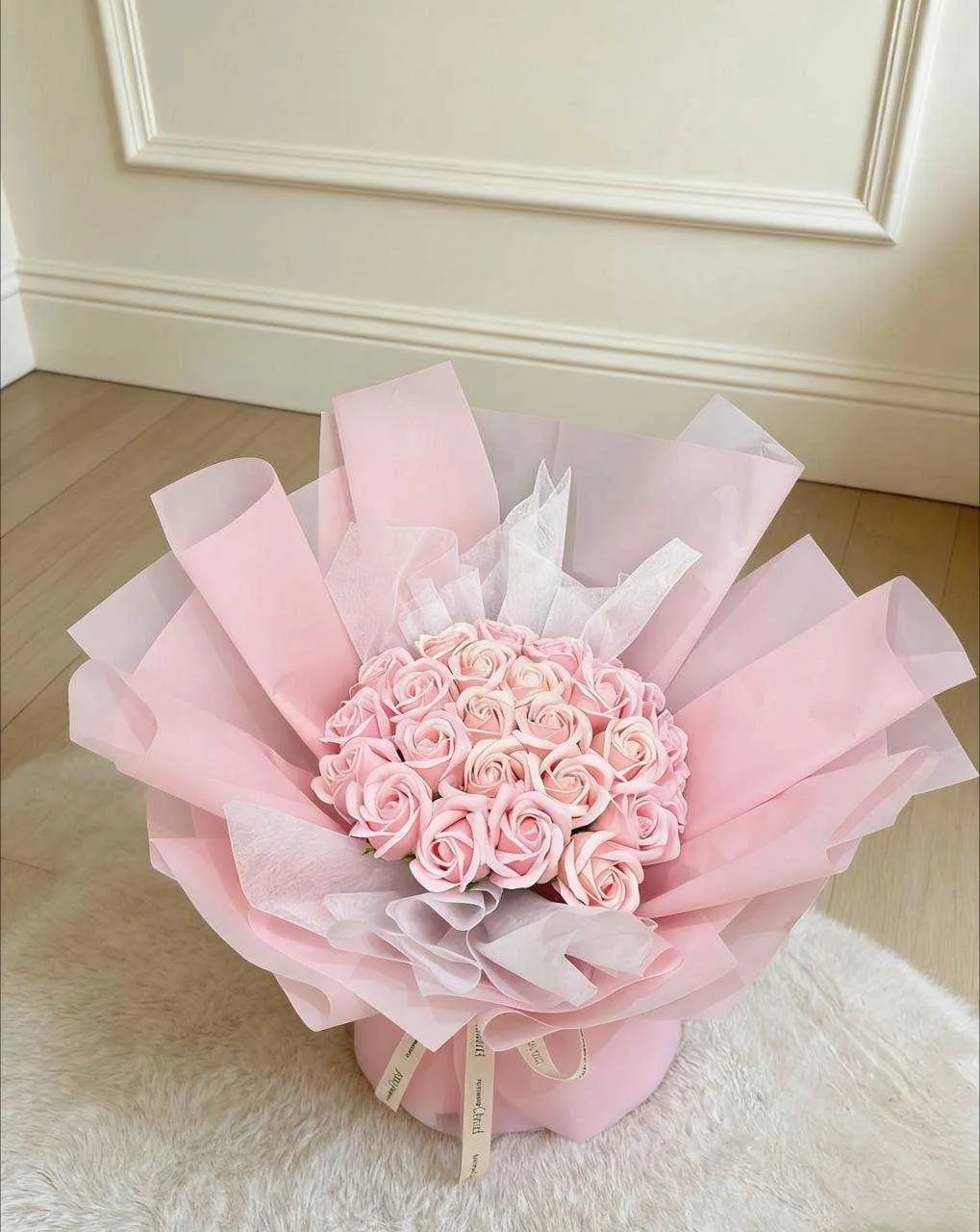 粉嫩糖果永生香氛花束