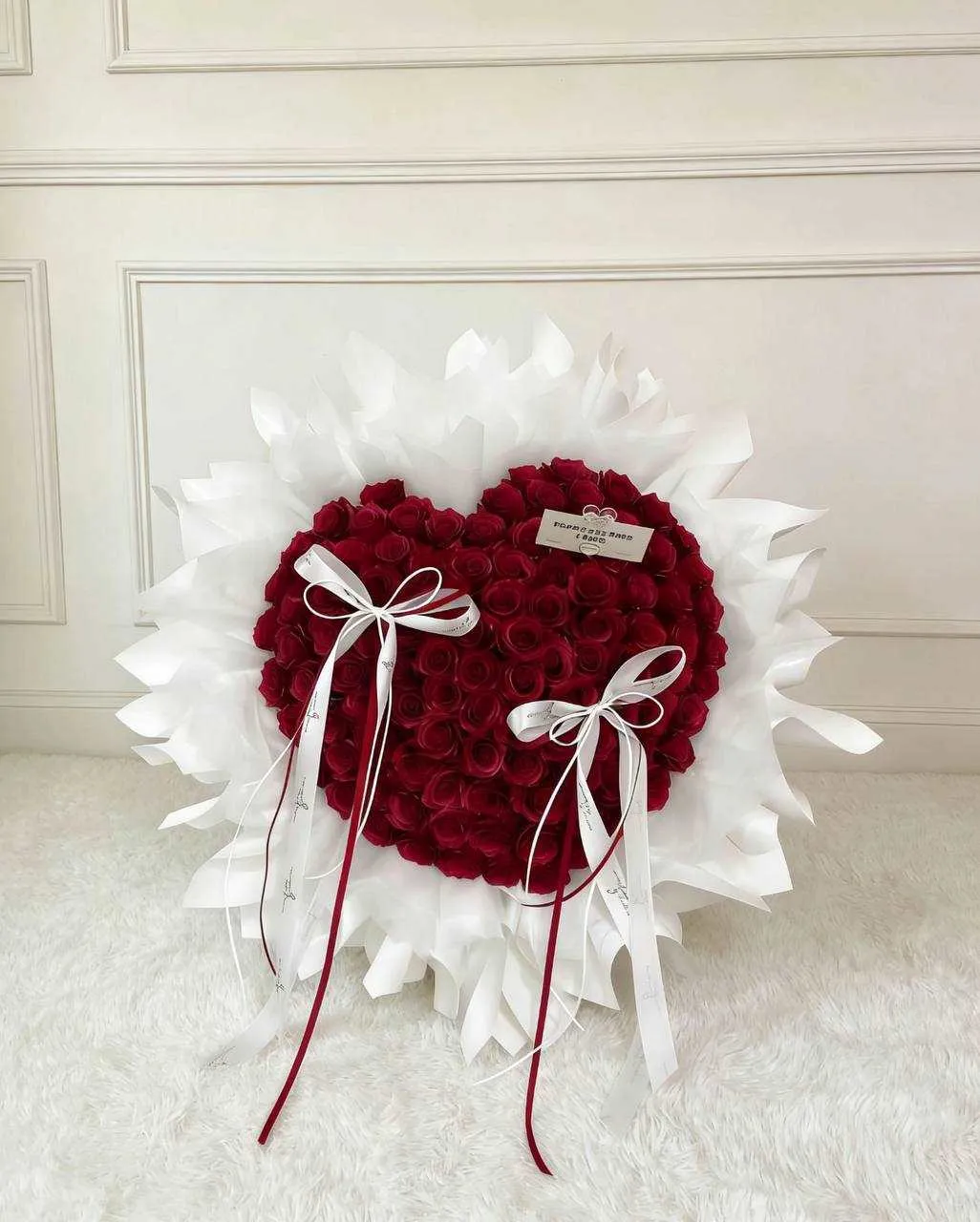 高級永生紅玫瑰花束