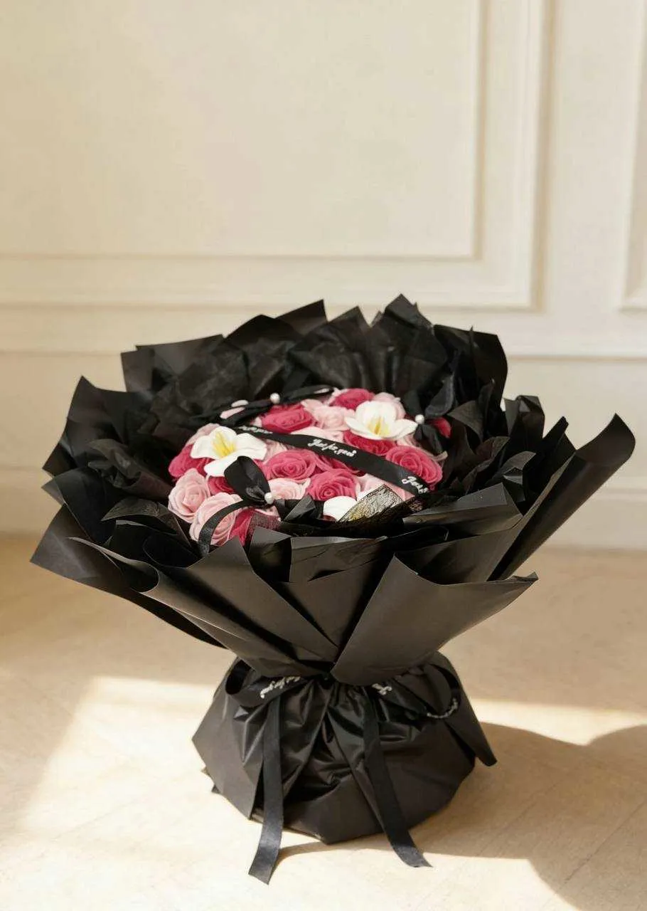 桃粉多巴胺花束