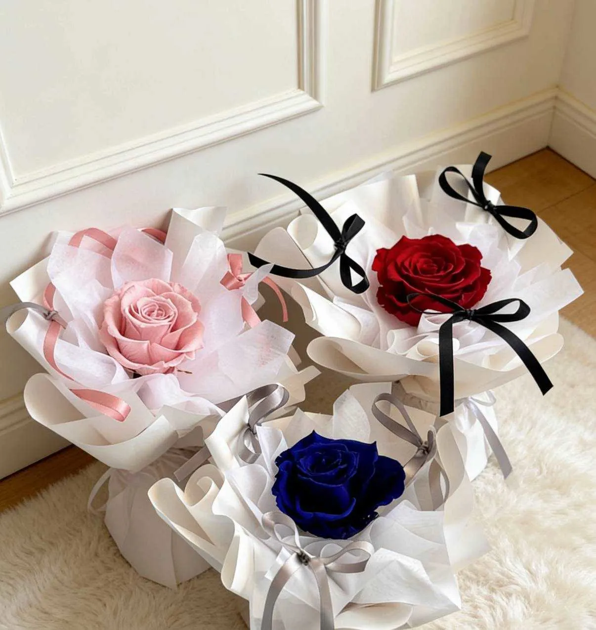 韓系芭蕾風永生花束