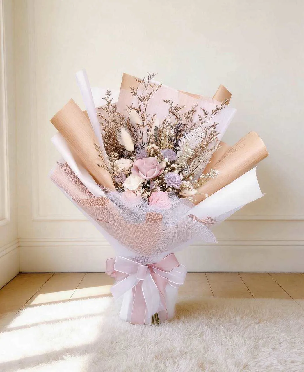 霧感初戀永生花束