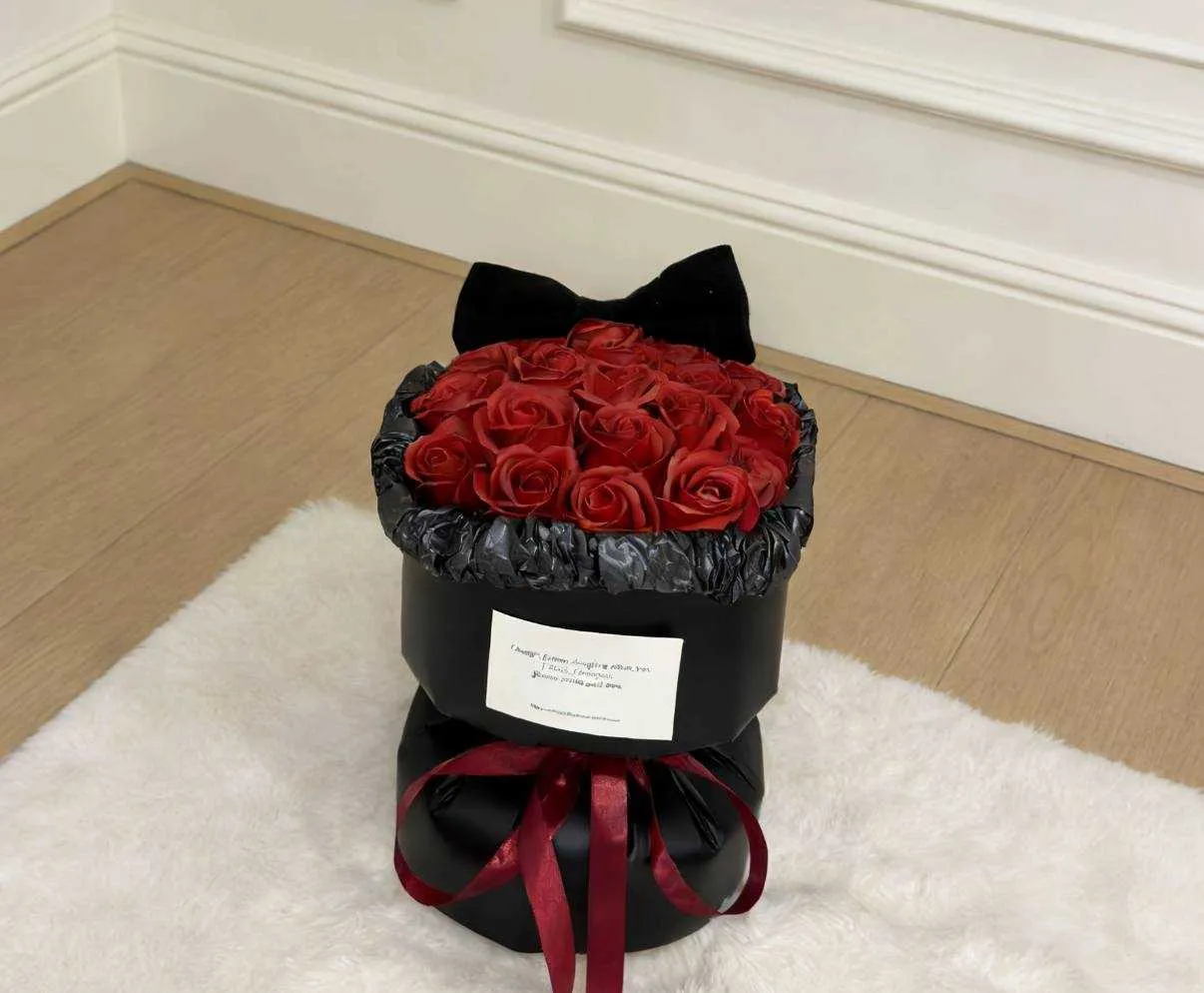 蝴蝶結風永生香氛花束