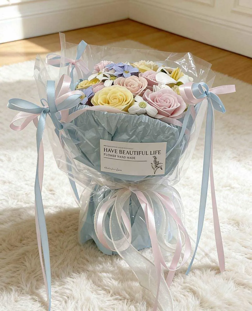 馬卡龍花園香氛花束