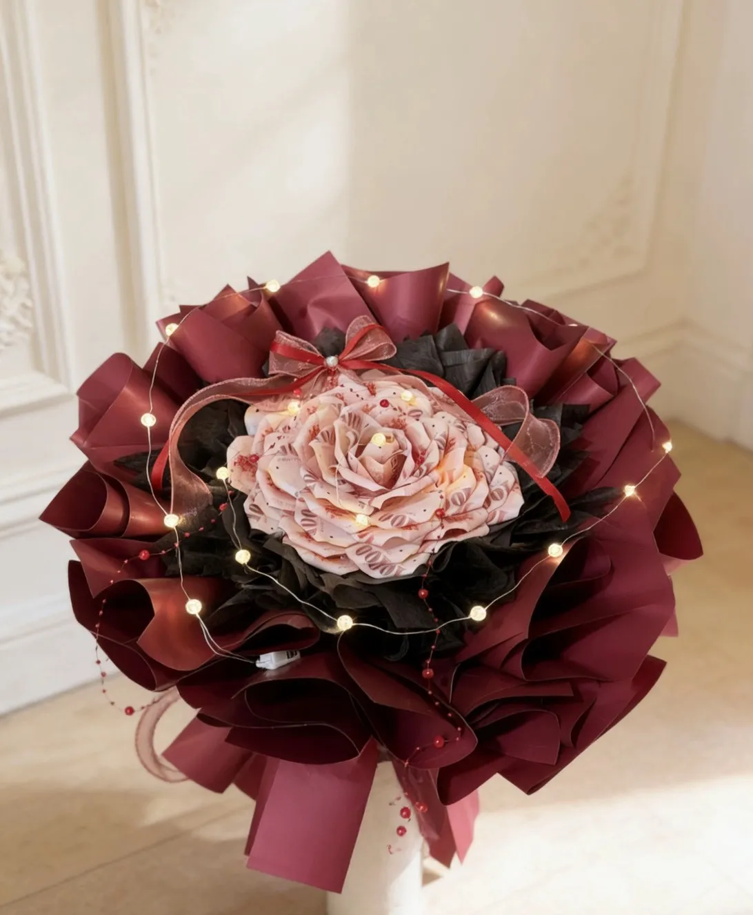 28張山茶花款-鈔票花束