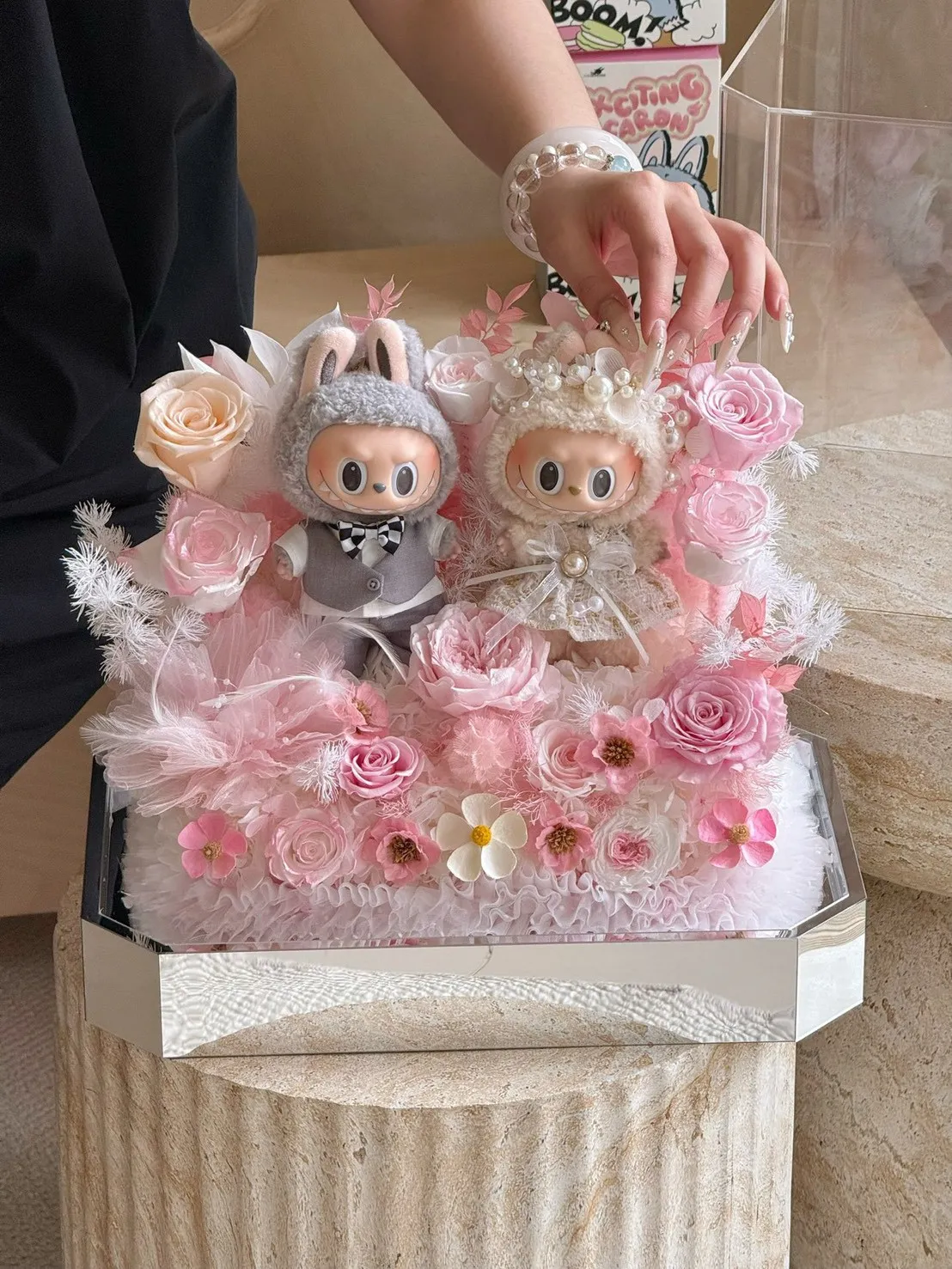 labubu甜蜜花園 花盒款