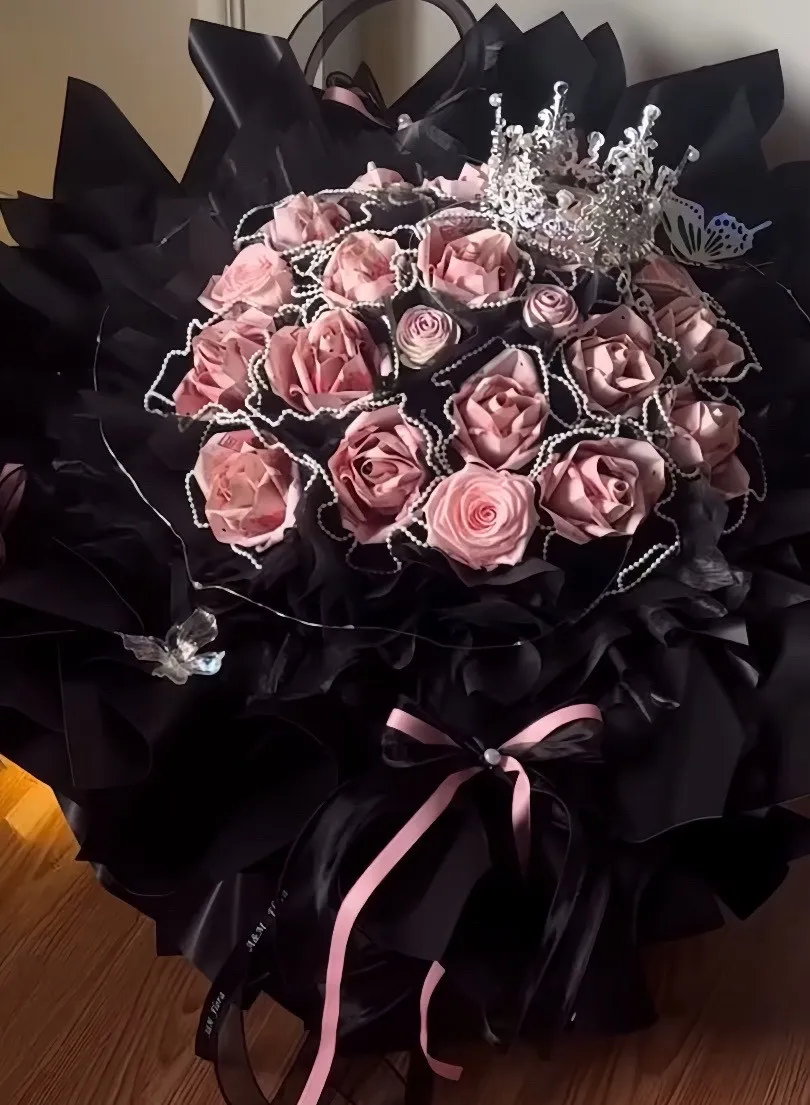 60張玫瑰款-鈔票花束