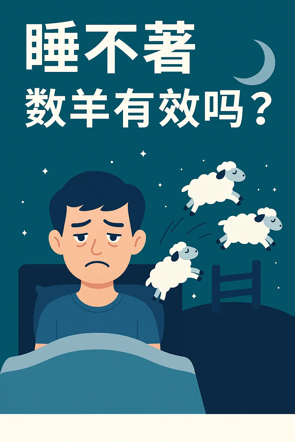 數羊無效？破解失眠的6種有效方法，今晚讓你睡得好！