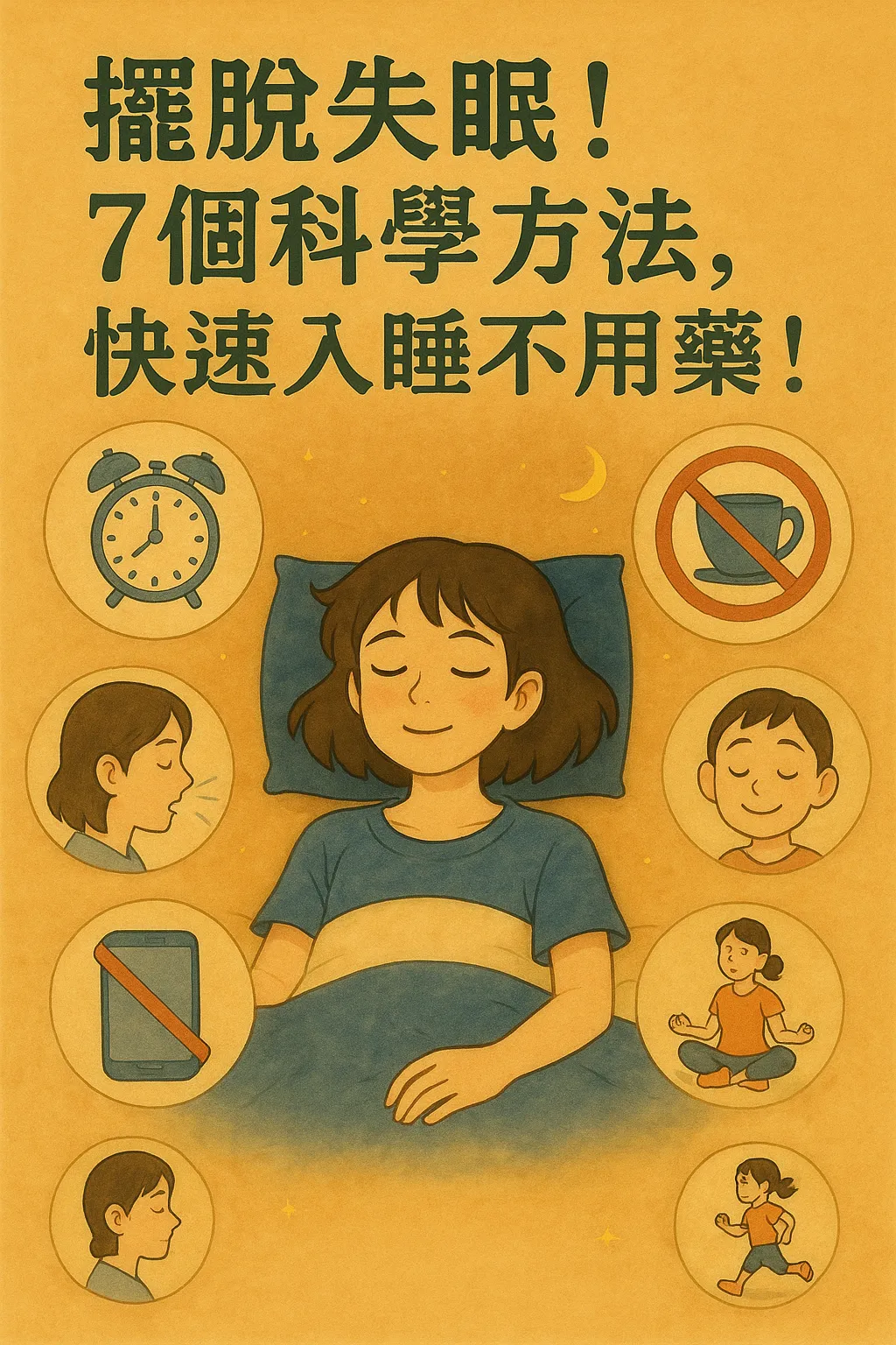 擺脫失眠！7個科學方法，快速入睡不用藥！