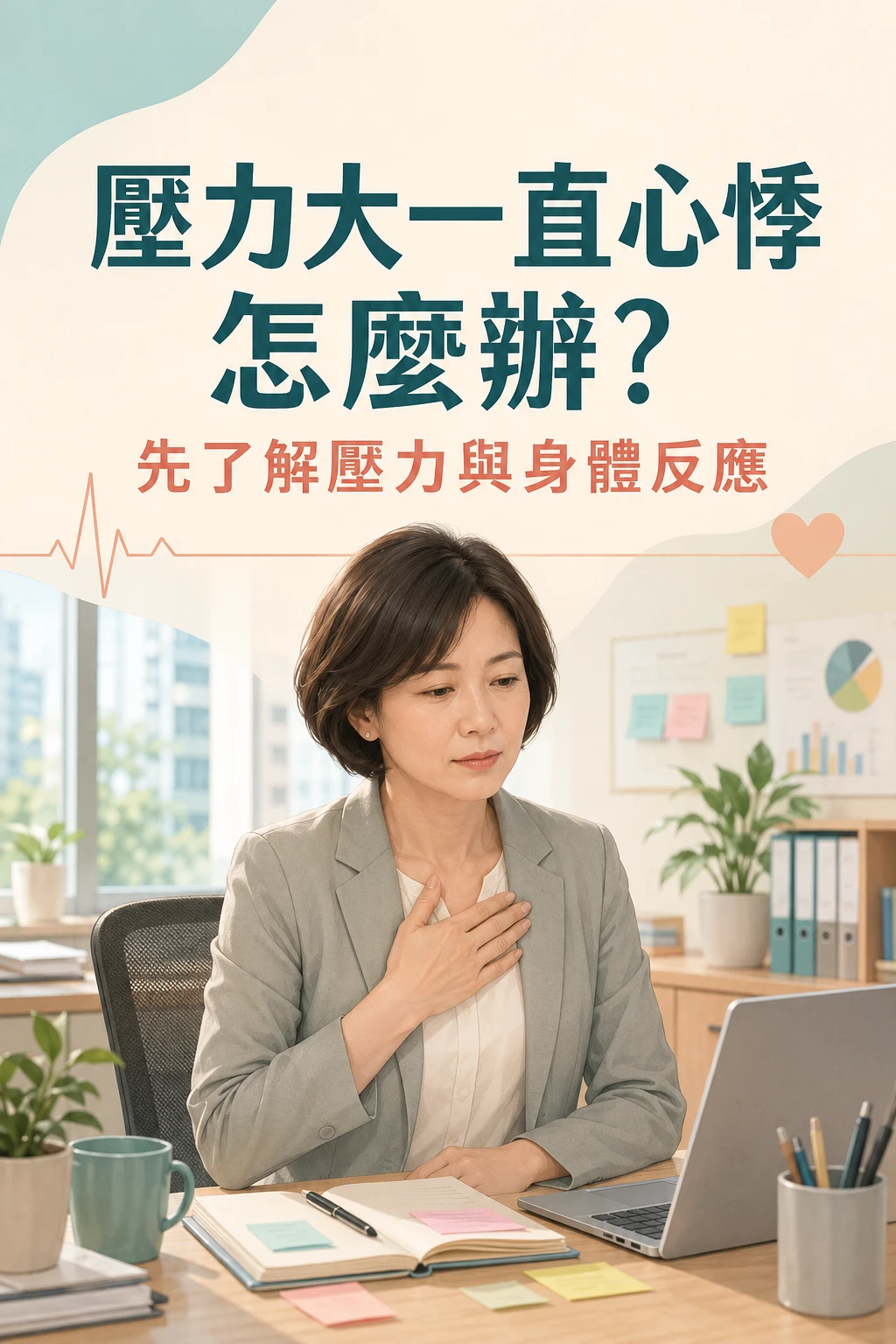 壓力大一直心悸怎麼辦？先了解壓力與身體反應｜台南身心科｜台南壓力治療｜台南焦慮症治療｜
