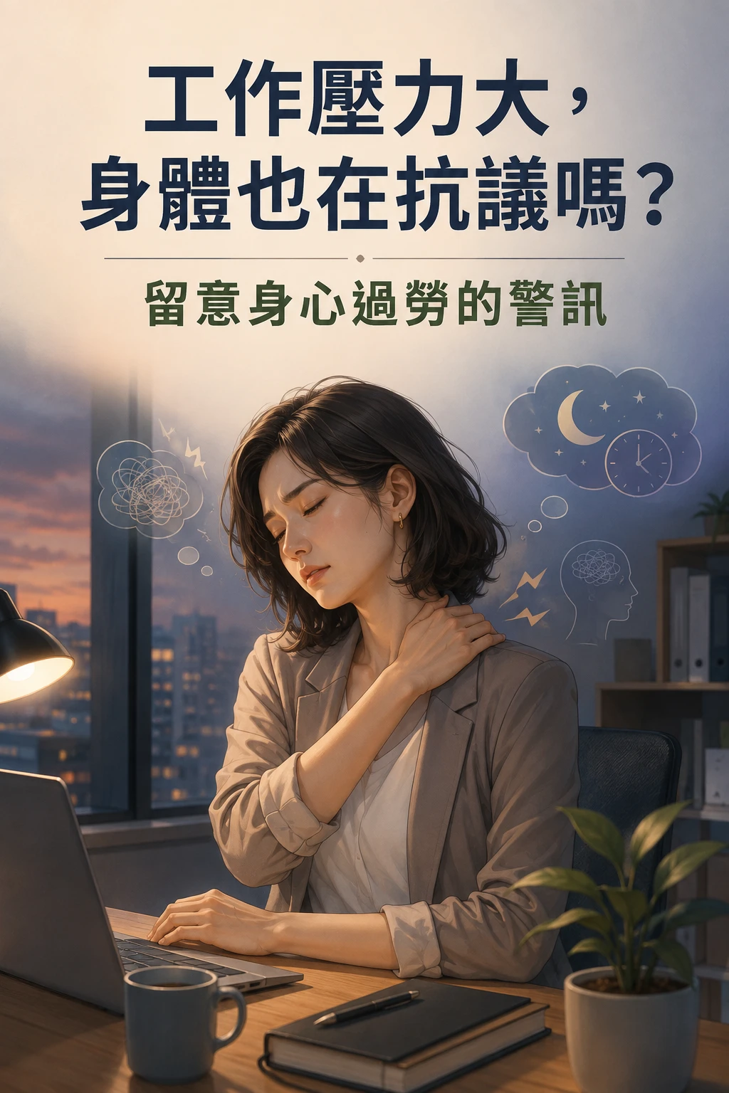 工作壓力太大怎麼辦？從身體與情緒變化了解壓力訊號｜台南身心科｜台南身心科診所｜麻豆區壓力治療｜