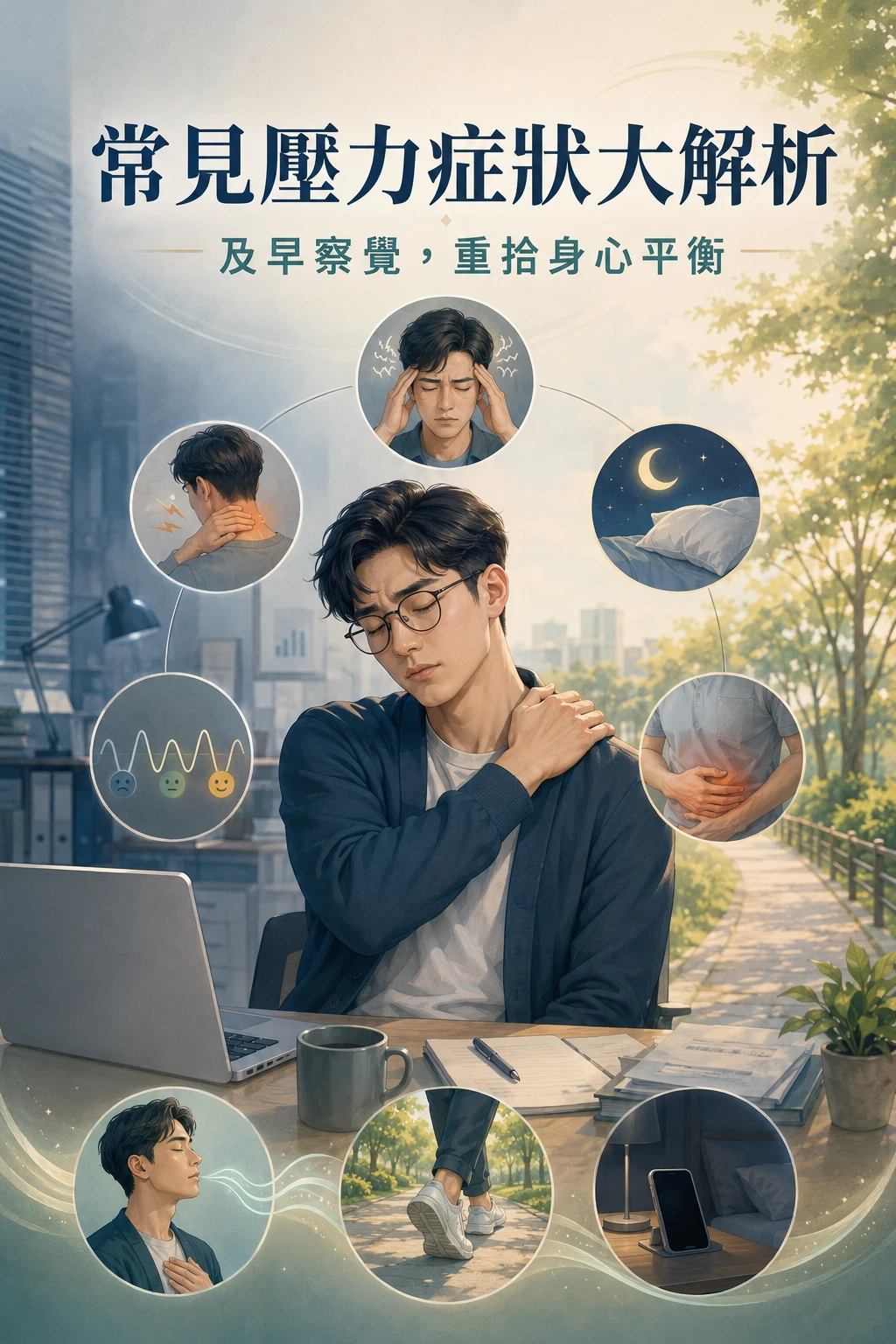 常見壓力症狀大解析：如何及早察覺並重拾身心平衡？｜台南壓力治療｜麻豆區壓力症門診｜