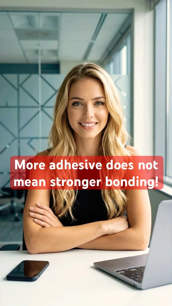 Why does increasing adhesive thickness often reduce bonding performance?