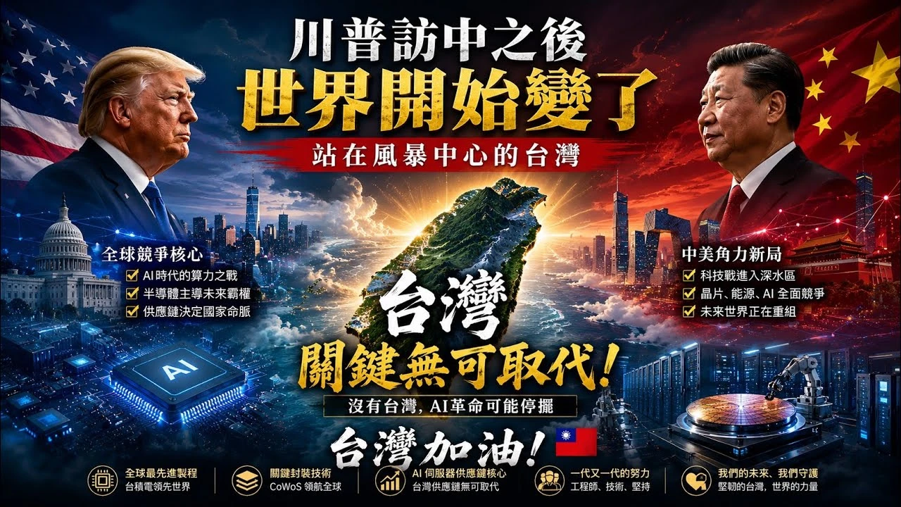 川普訪中之後，世界開始變了~站在風暴中心的台灣#台灣加油