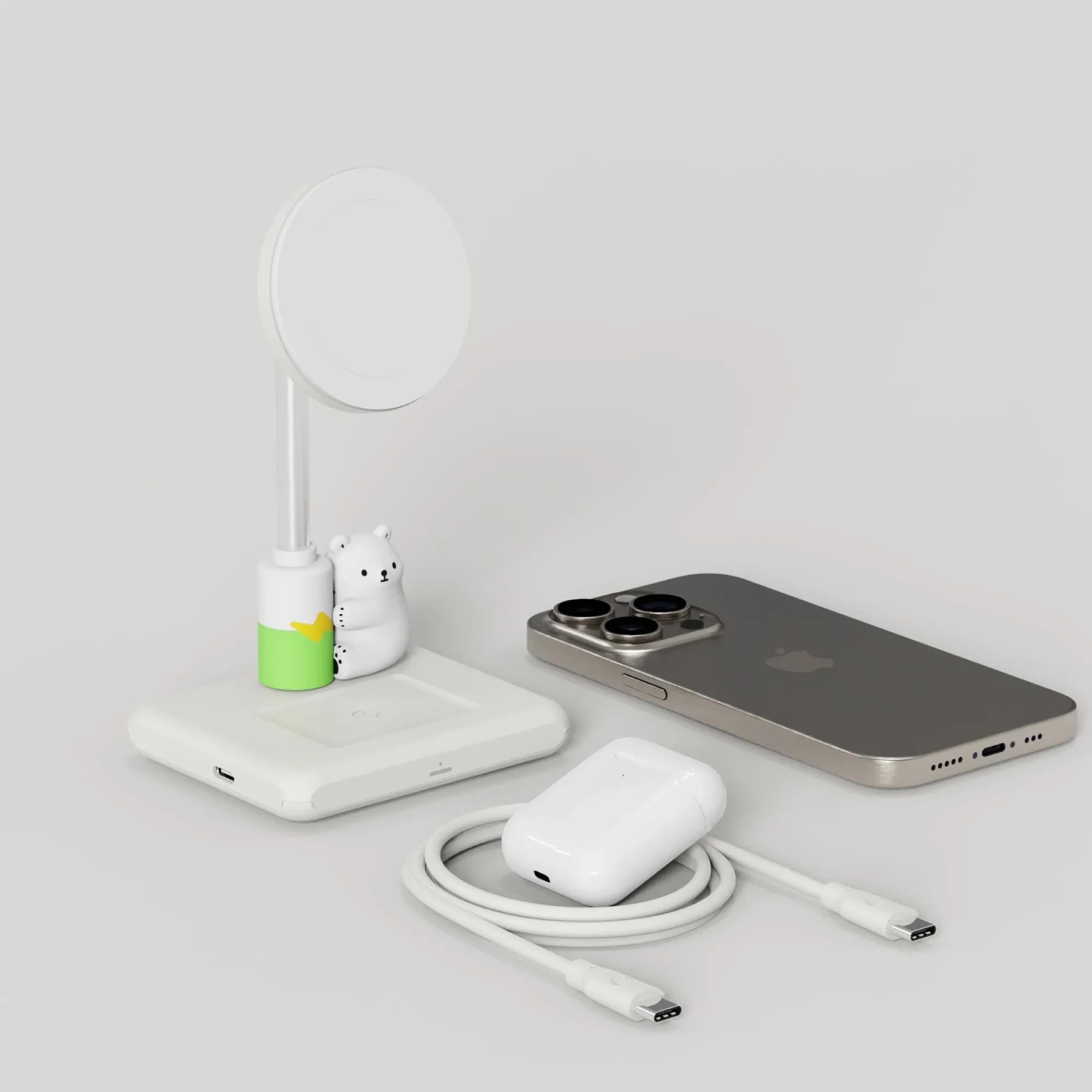 Allite WQ1 2+1 (支援QI2)磁吸無線充電座