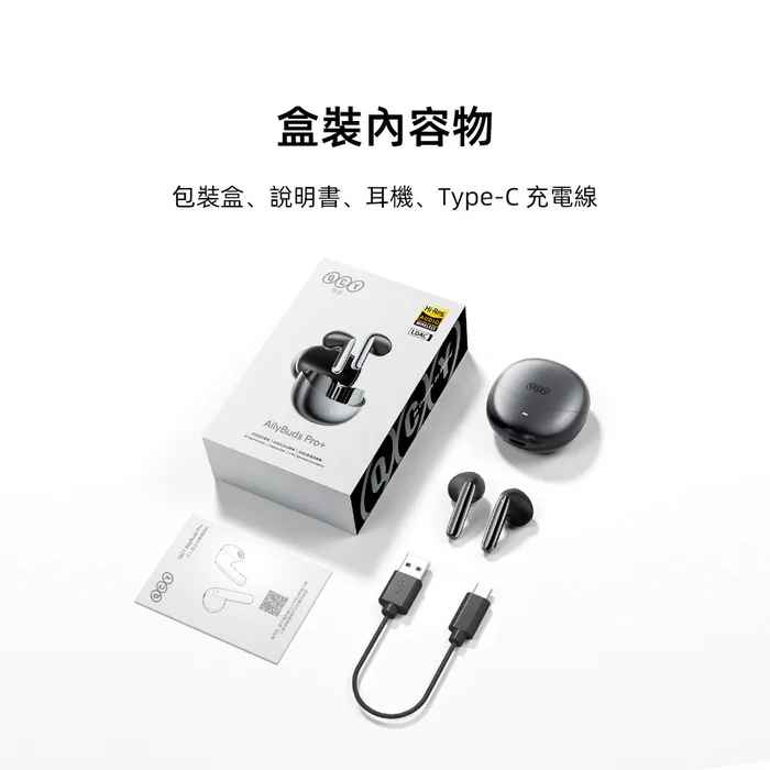 黑AilyBuds Pro+ (HT10) 半入耳式降噪真無線藍牙耳機