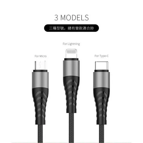 HANG R14 3.4A 飛魚 編織線數據線