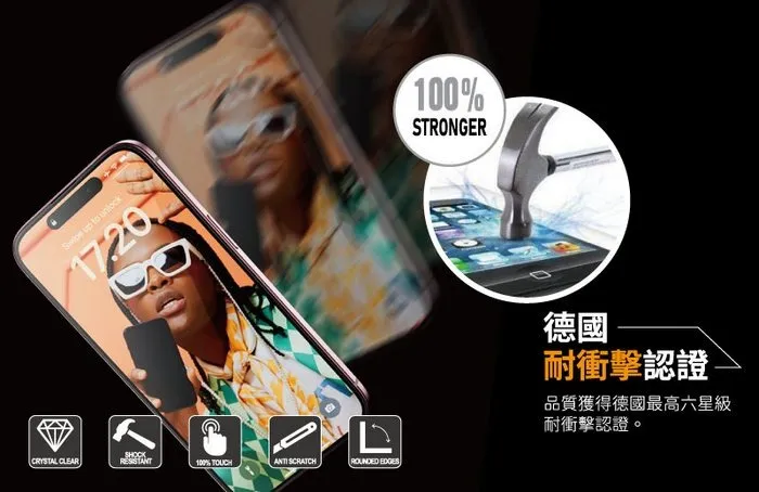 PanzerGlass iPhone 15系列2.5D 抗炫+抗藍光玻璃保護