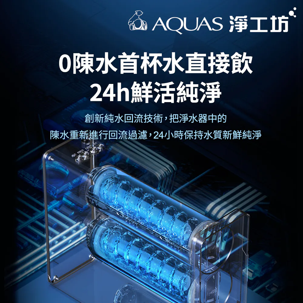 A26-600G RO雙效節能純淨水機 (0陳水專利/一級水效/大流量)