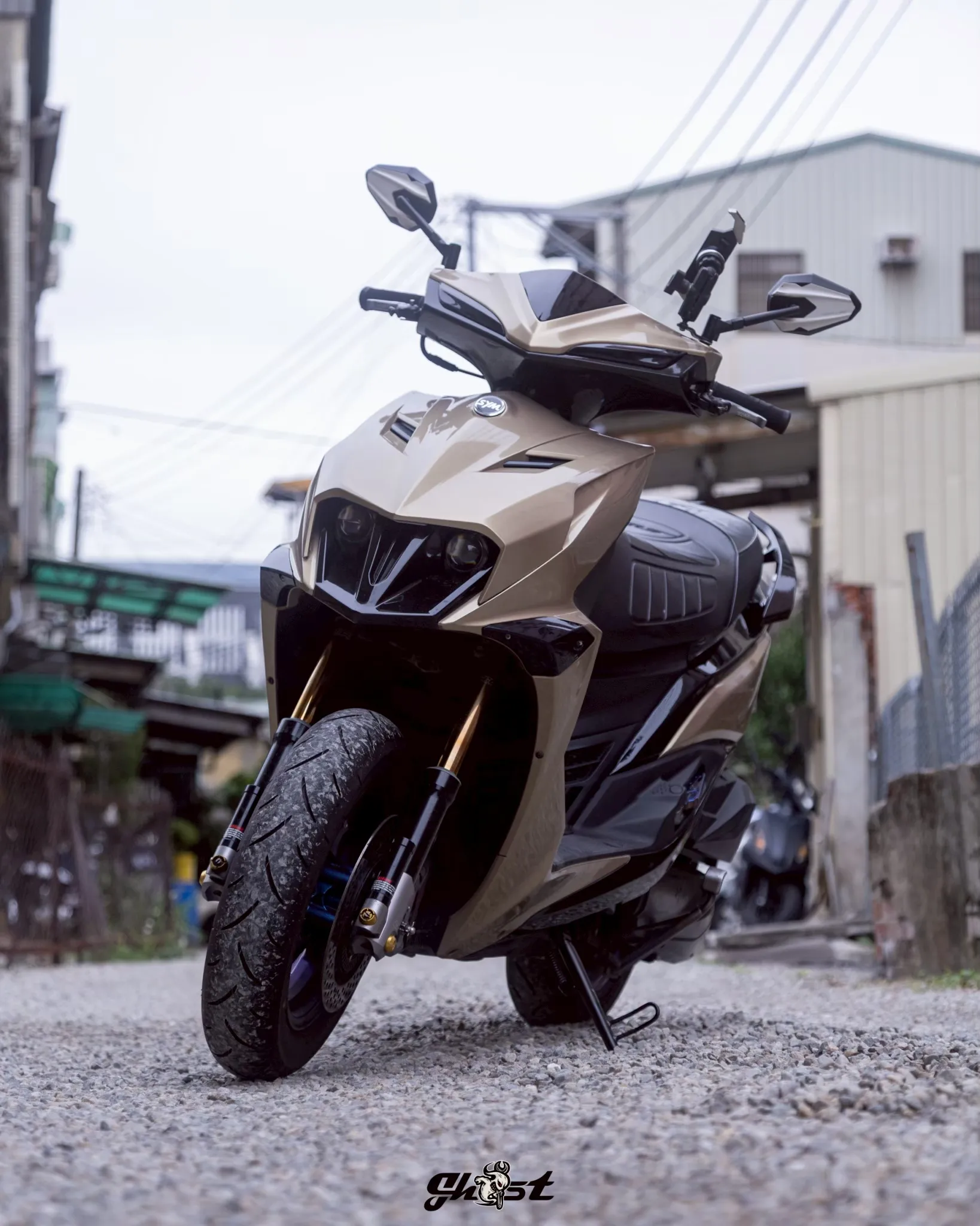 Ghost factory Jet S、SR 、SL  白鐵側柱  原色 黑色