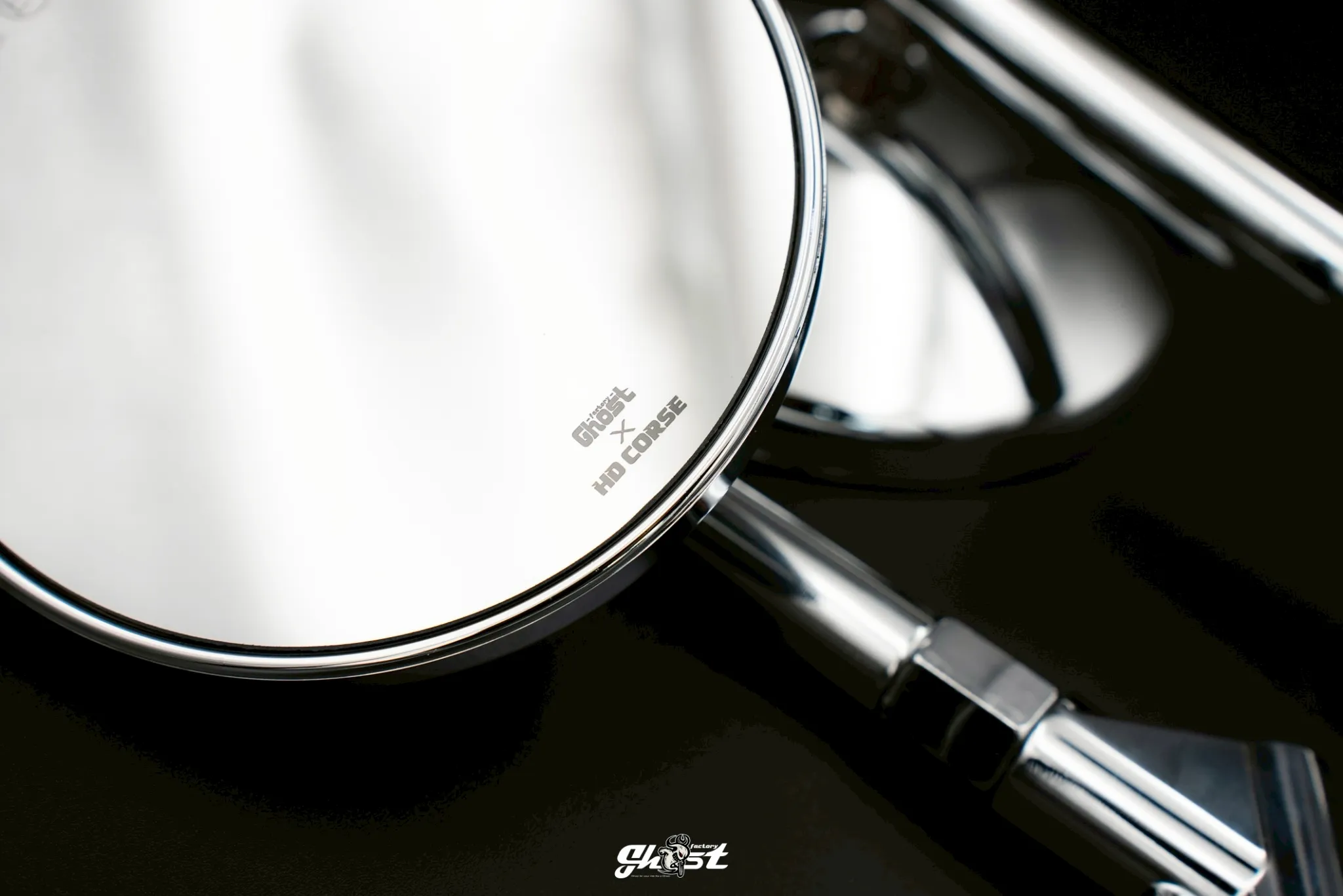 Ghost 圓鏡 電鍍款 後視鏡