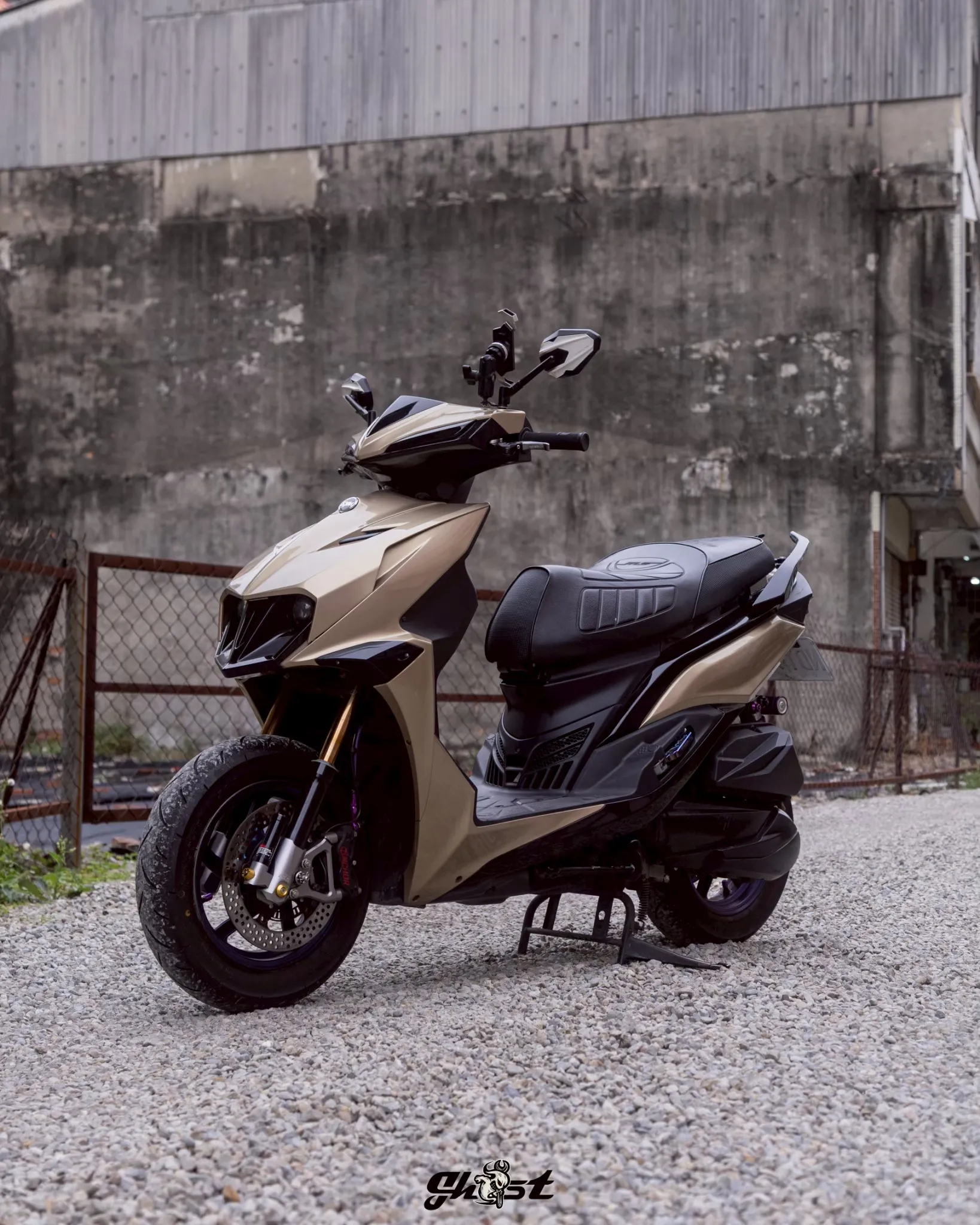 Ghost factory Jet S、SR 、SL  白鐵側柱  原色 黑色