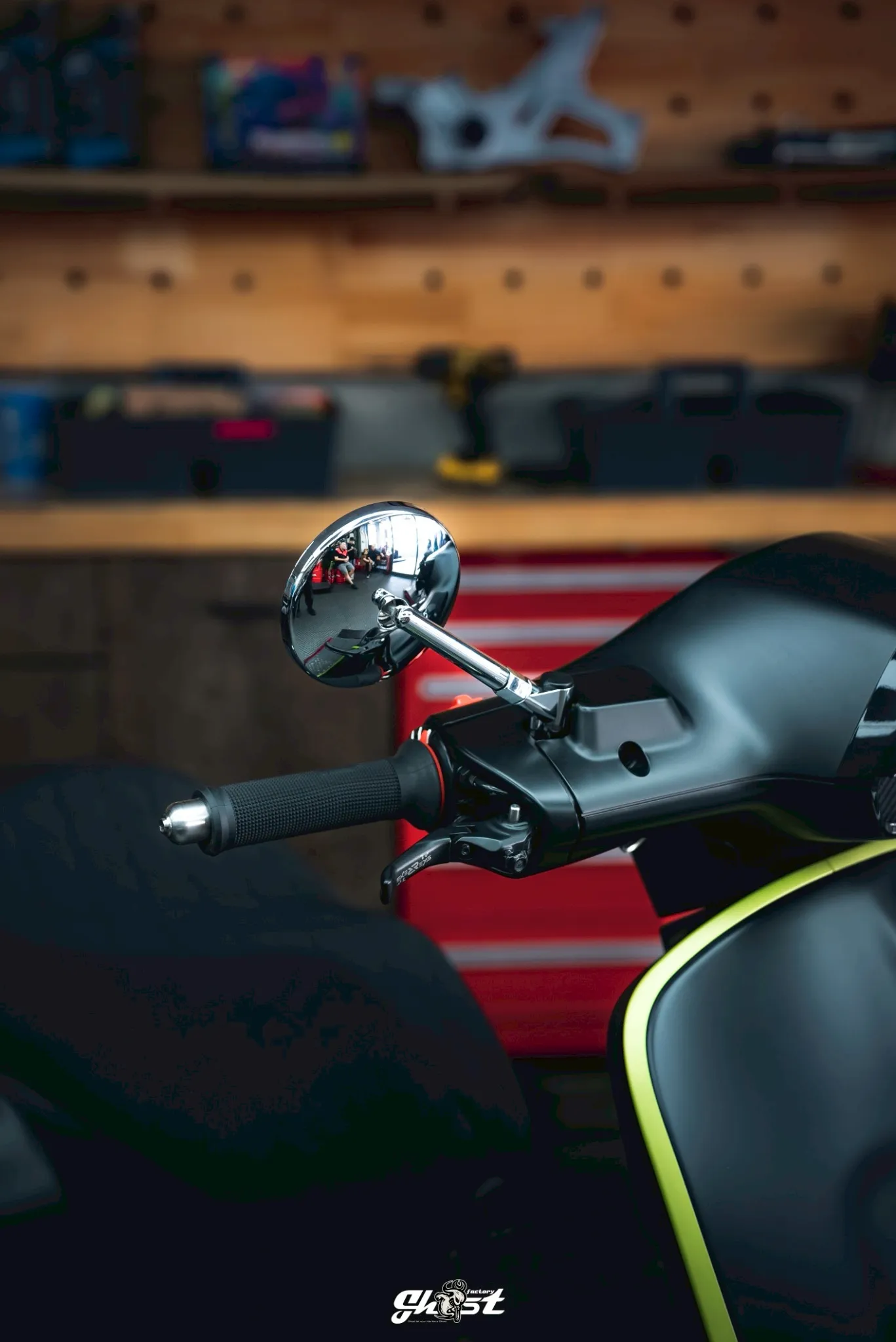 Ghost 圓鏡 電鍍款 後視鏡