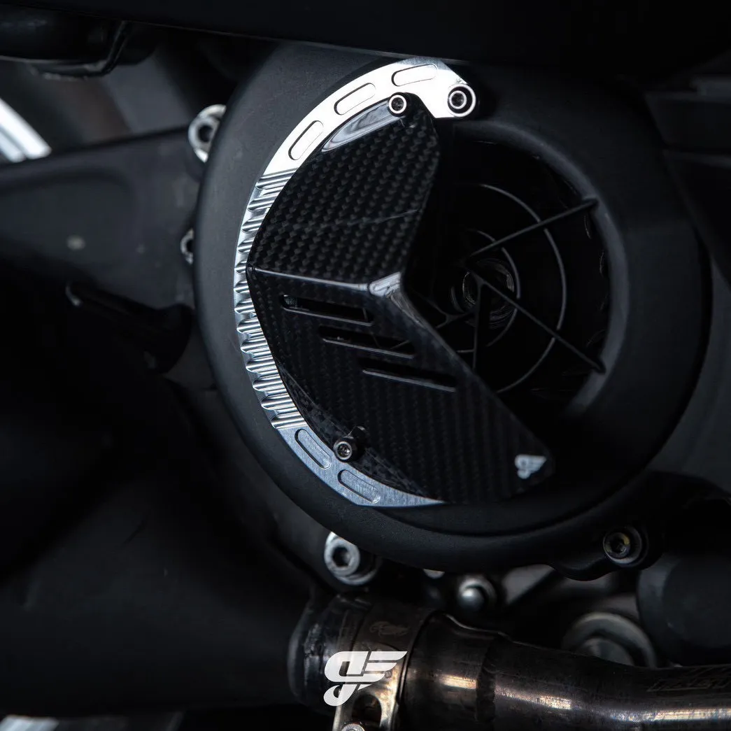 Ghost Factory Vespa碳纖維風扇蓋 碳纖維導風罩 Vespa 衝刺 春天 偉士牌