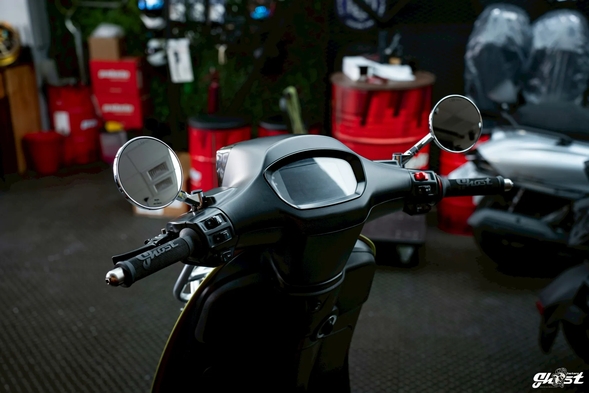 Ghost 圓鏡 電鍍款 後視鏡