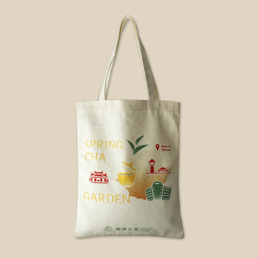 帆布平口袋 - 春茗旅袋