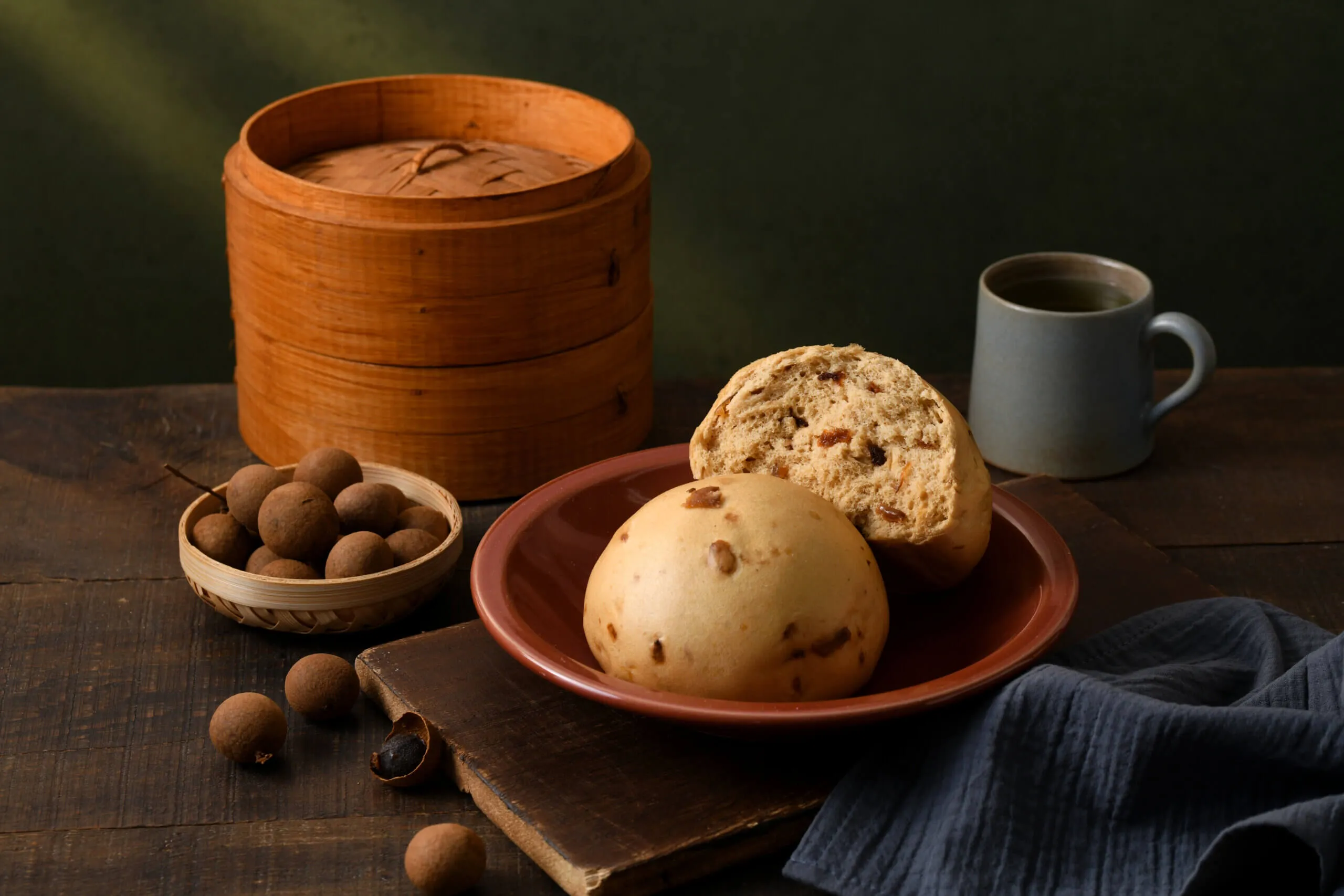 柴窯桂圓饅頭3入 (全素)