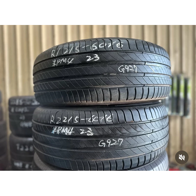 G927米其林PM4 215-60-16兩條2000含裝 8成深度5.15mm 23年