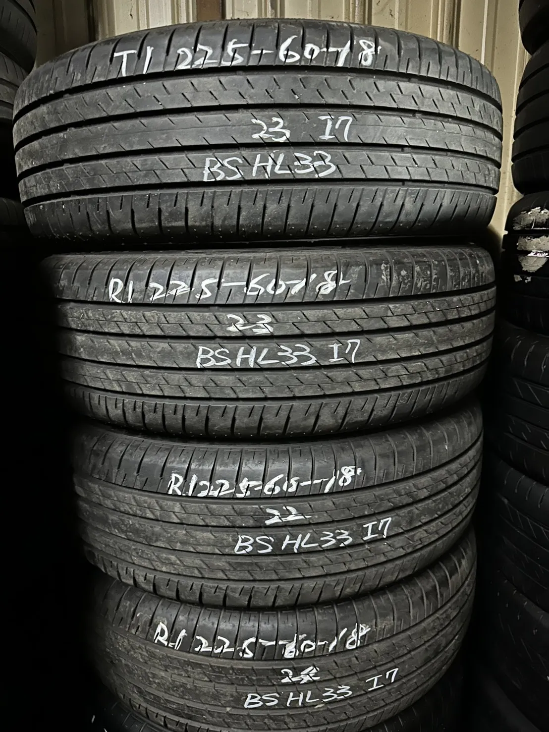 普利司通H/L33 四條 225-60-18