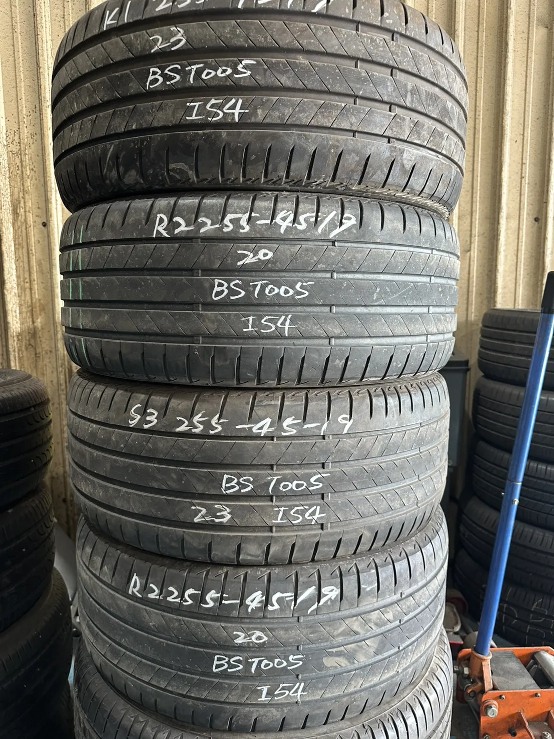 普利司通T005 四條 255-45-19