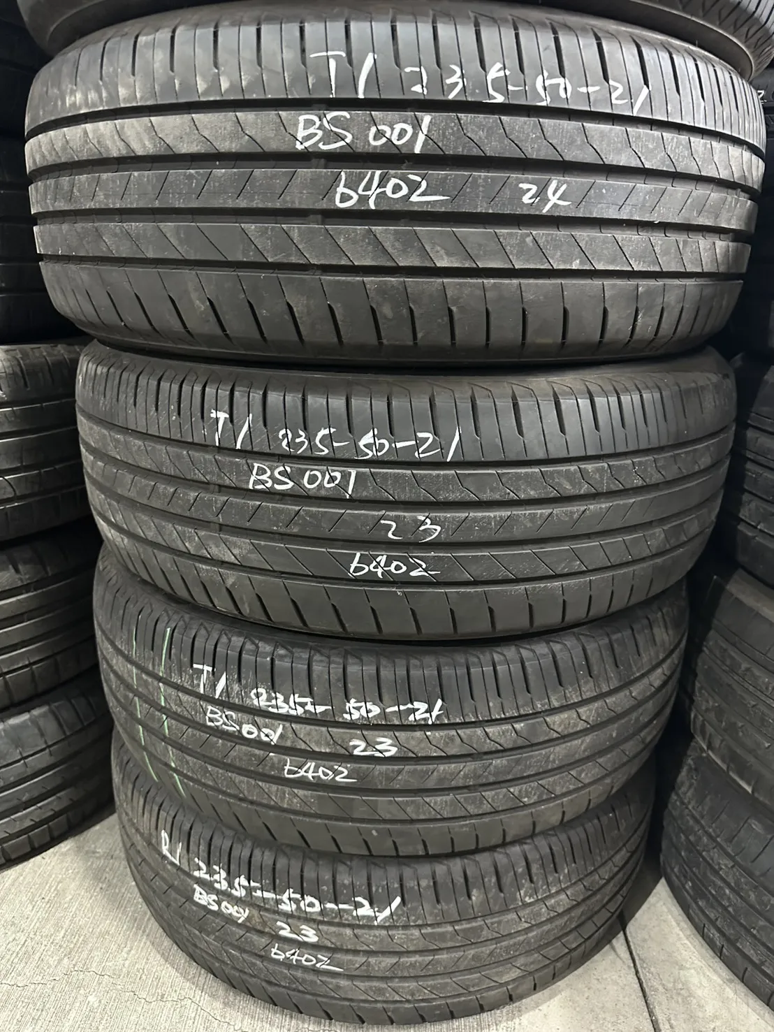 普利司通001 四條 235-50-21