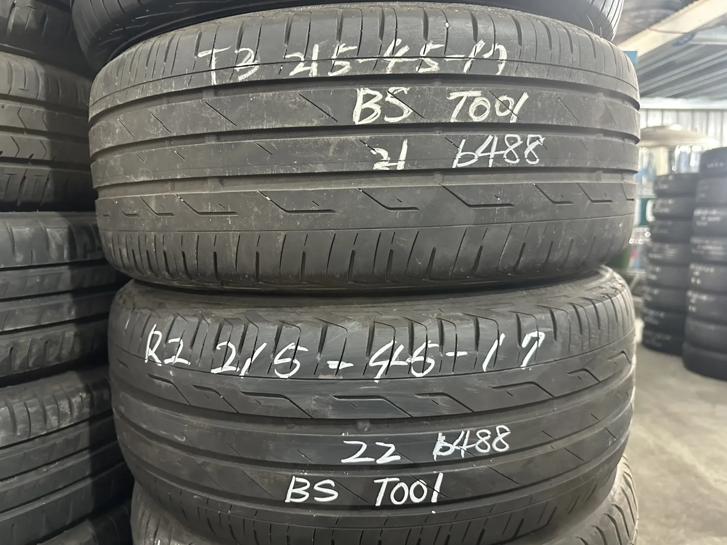 普利司通T001 二條 215-45-17