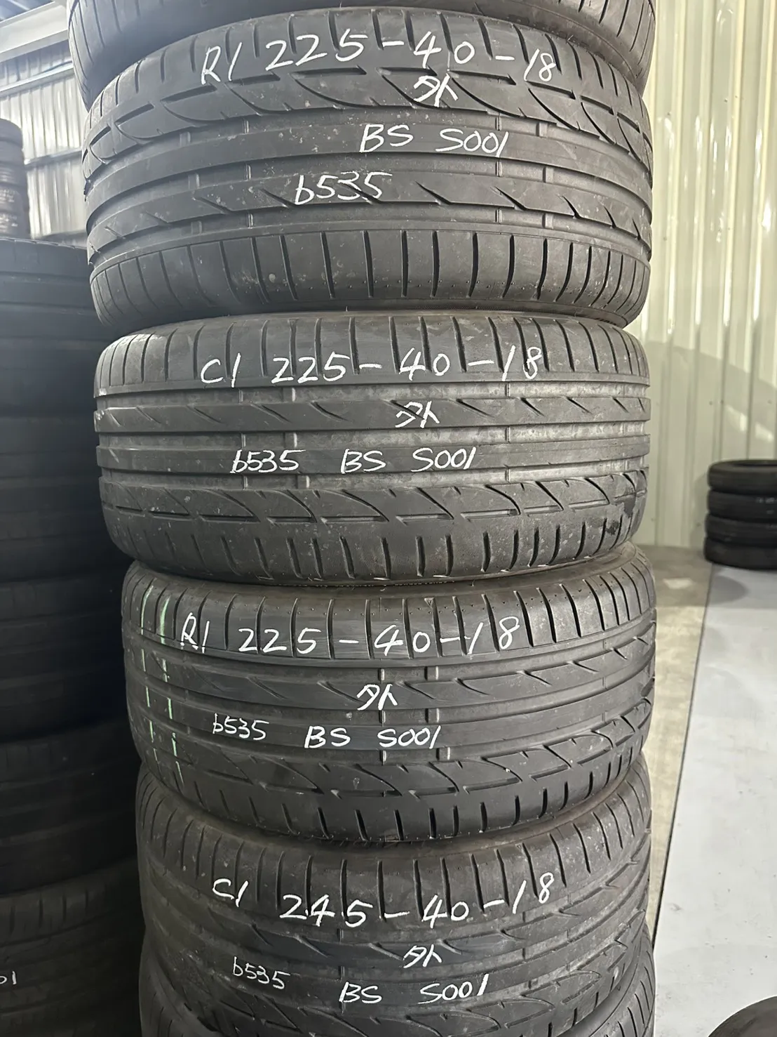 普利司通S001 四條 225-40-18