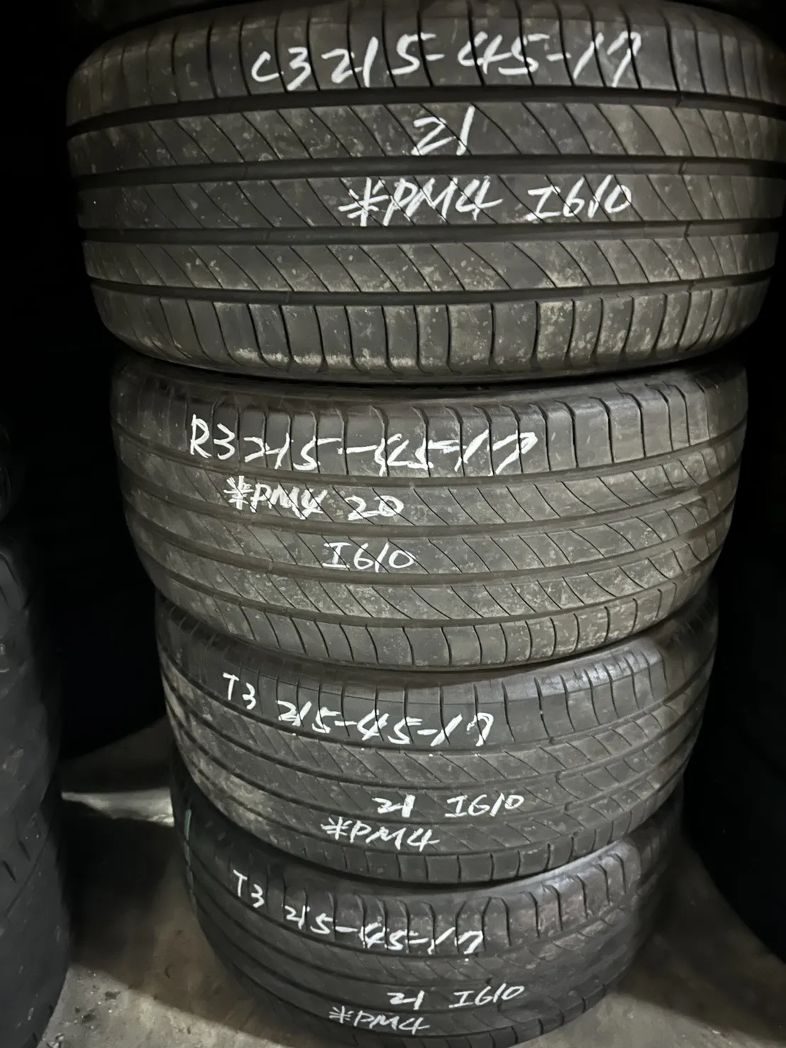 米其林PM4 四條 215-45-17