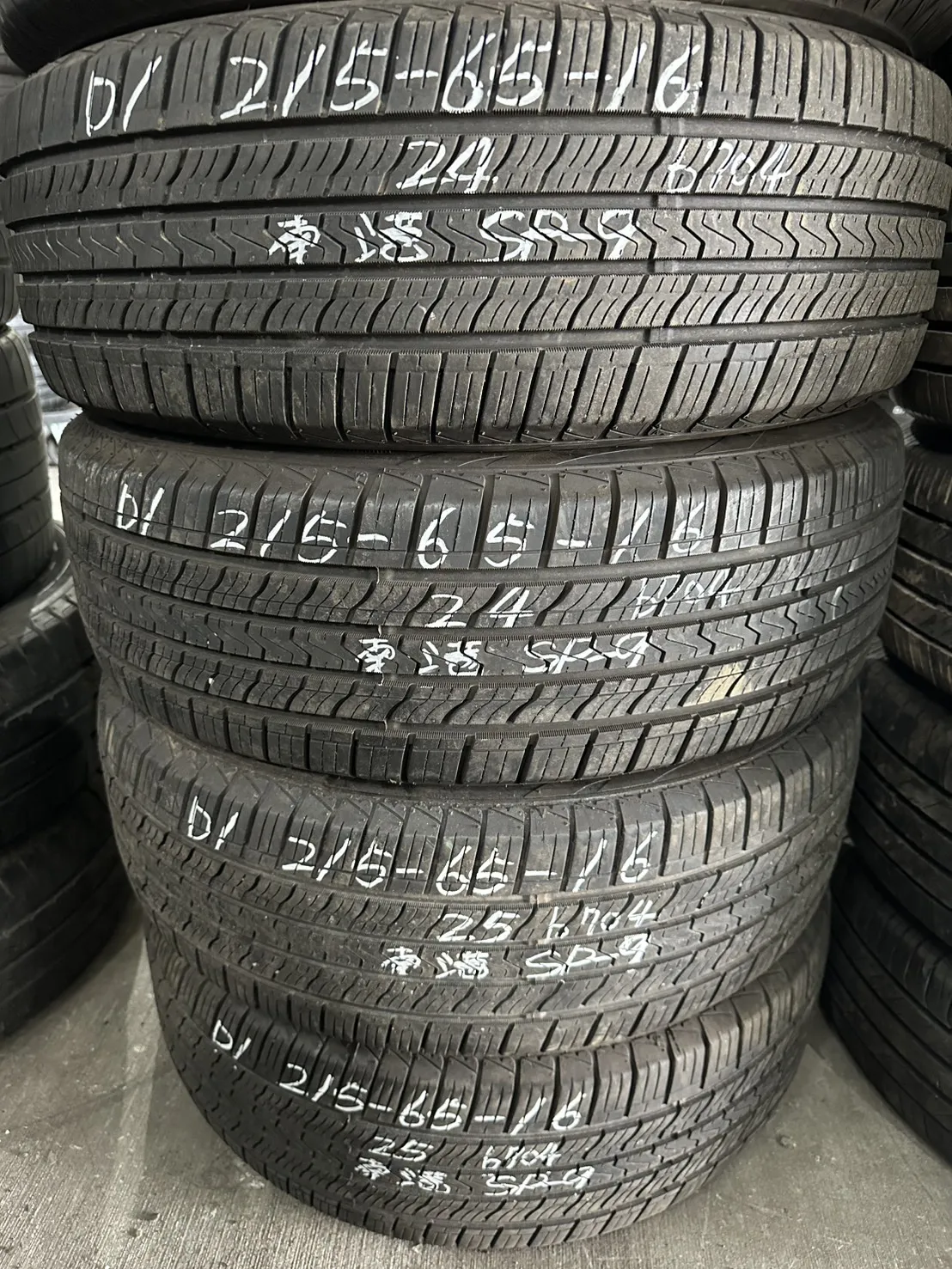 南港SP-9 四條 215-65-16