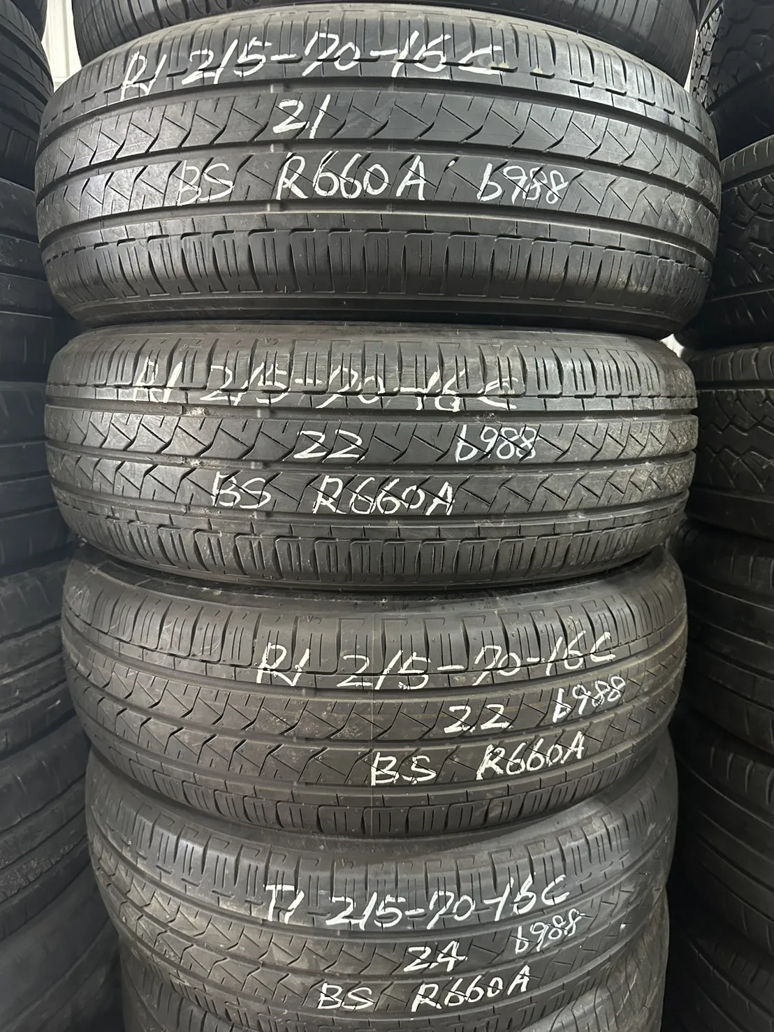 普利司通R660A 四條 215-70-16c