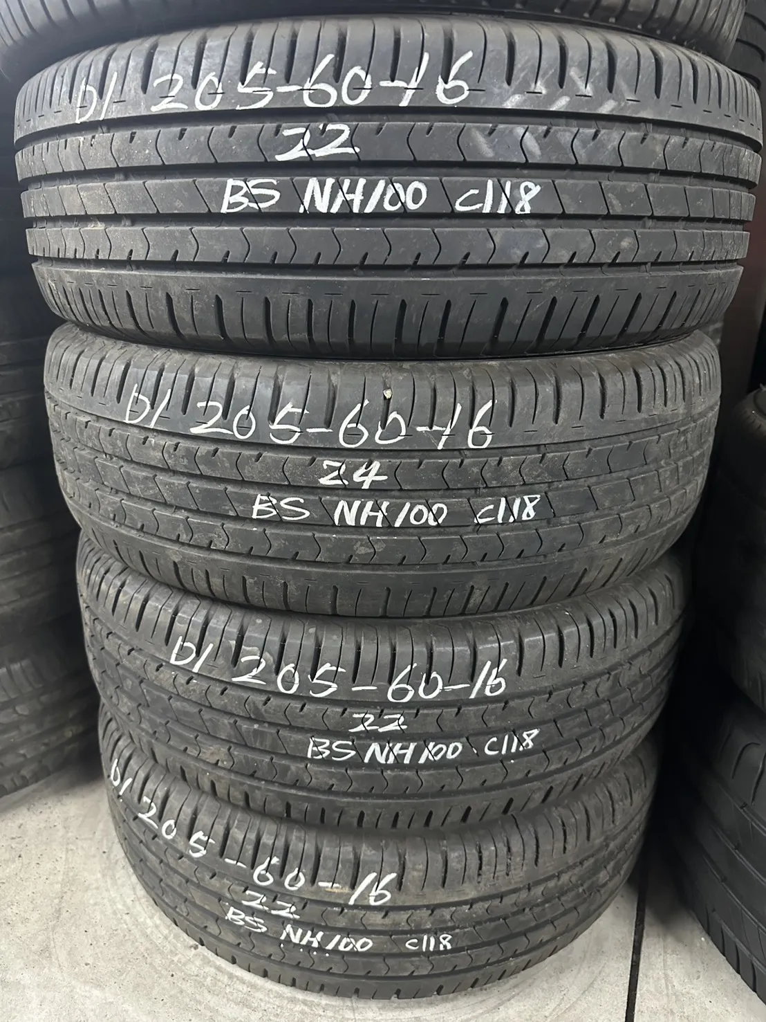 普利司通NH100 四條 205-60-16