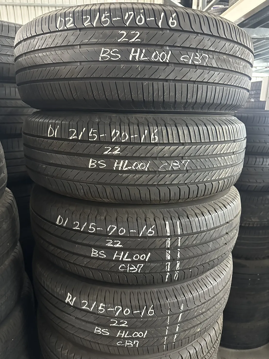 普利司通H/L001 四條 215-70-16