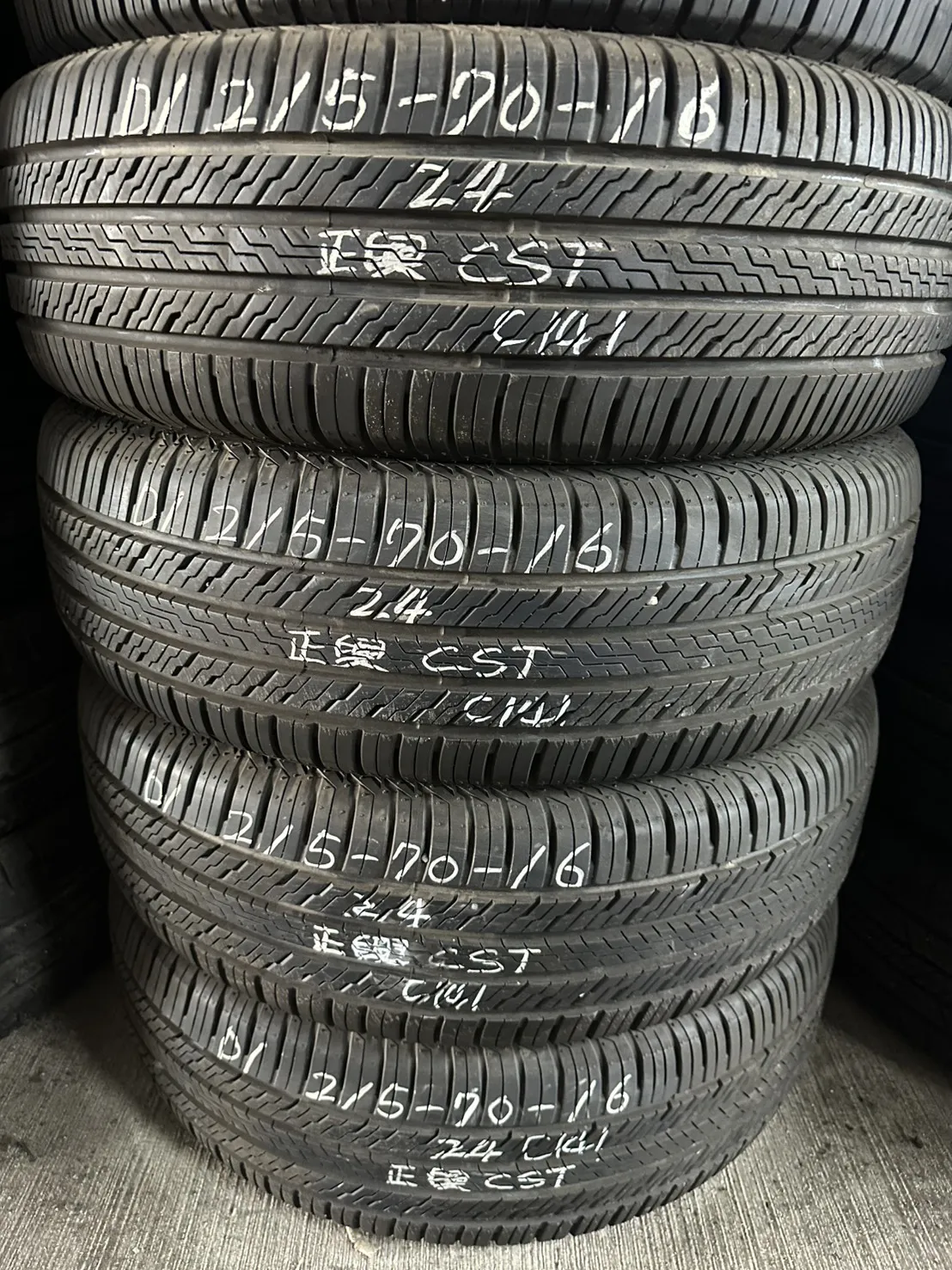 正新CST 四條 215-70-16