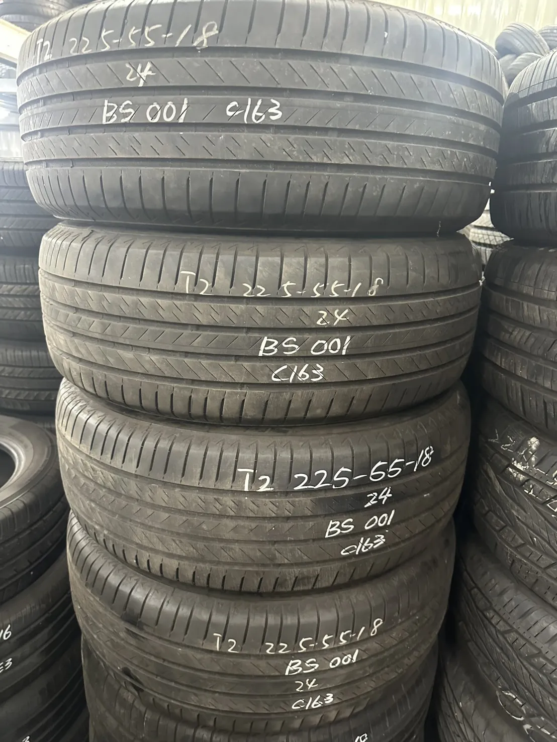 普利司通001 四條 225-55-18