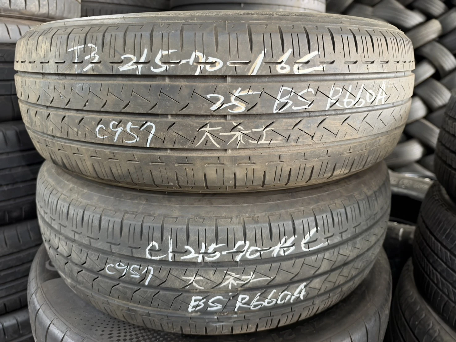 普利司通R660A 二條（一深一淺） 215-70-16c
