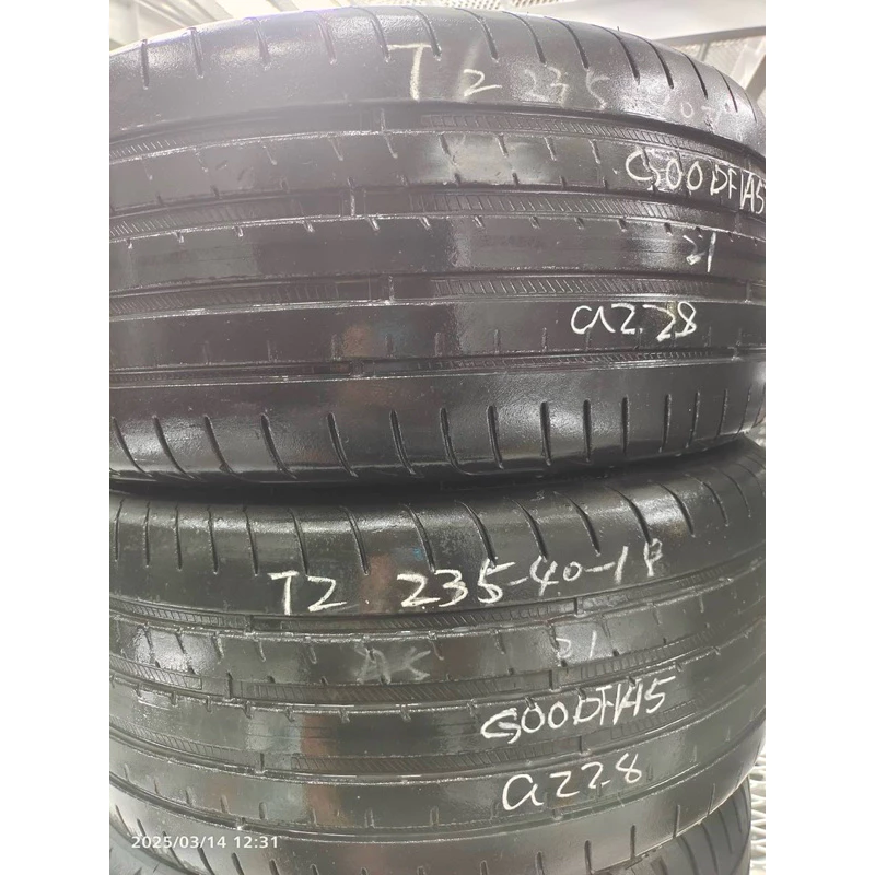 a228固特異F1A5 235-40-18兩條4000含裝 8成 21年