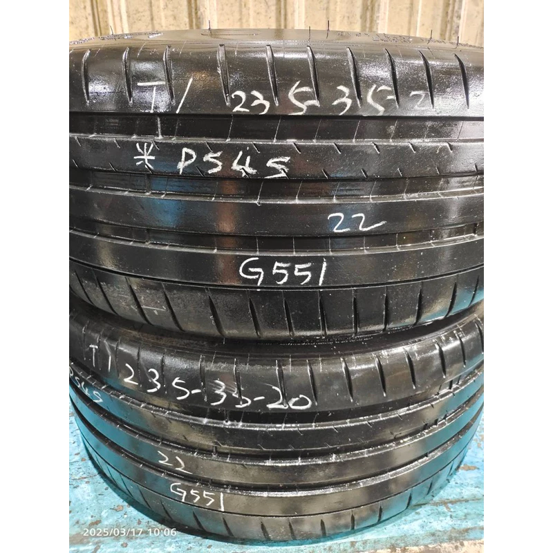 G551米其林PS4S 235-35-20兩條9000含裝 9成 深度6.02mm 22年