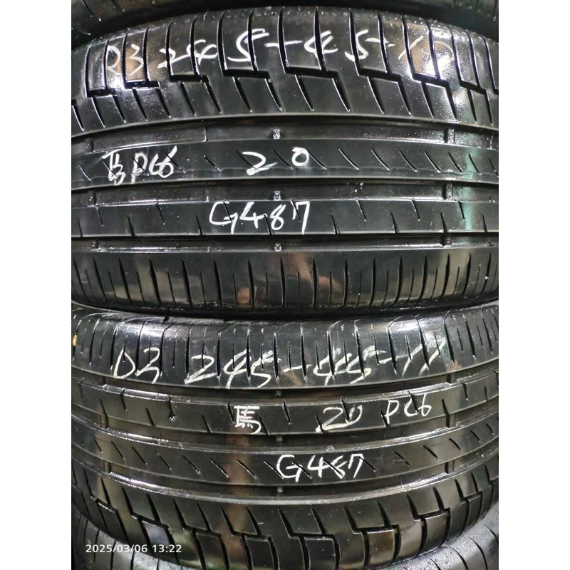 G487馬牌PC6 245-45-17兩條4000含裝 7/8成